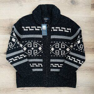 NWT Pendleton Mens Westerley Donegal Lambswool Cardigan XXL Dude Lebowski